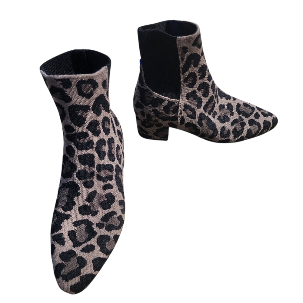 Rothy's Classic Boot In Cool Cat Leopard Print Size 10